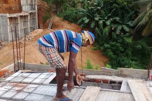 joint de dilatation sur une dalle en béton